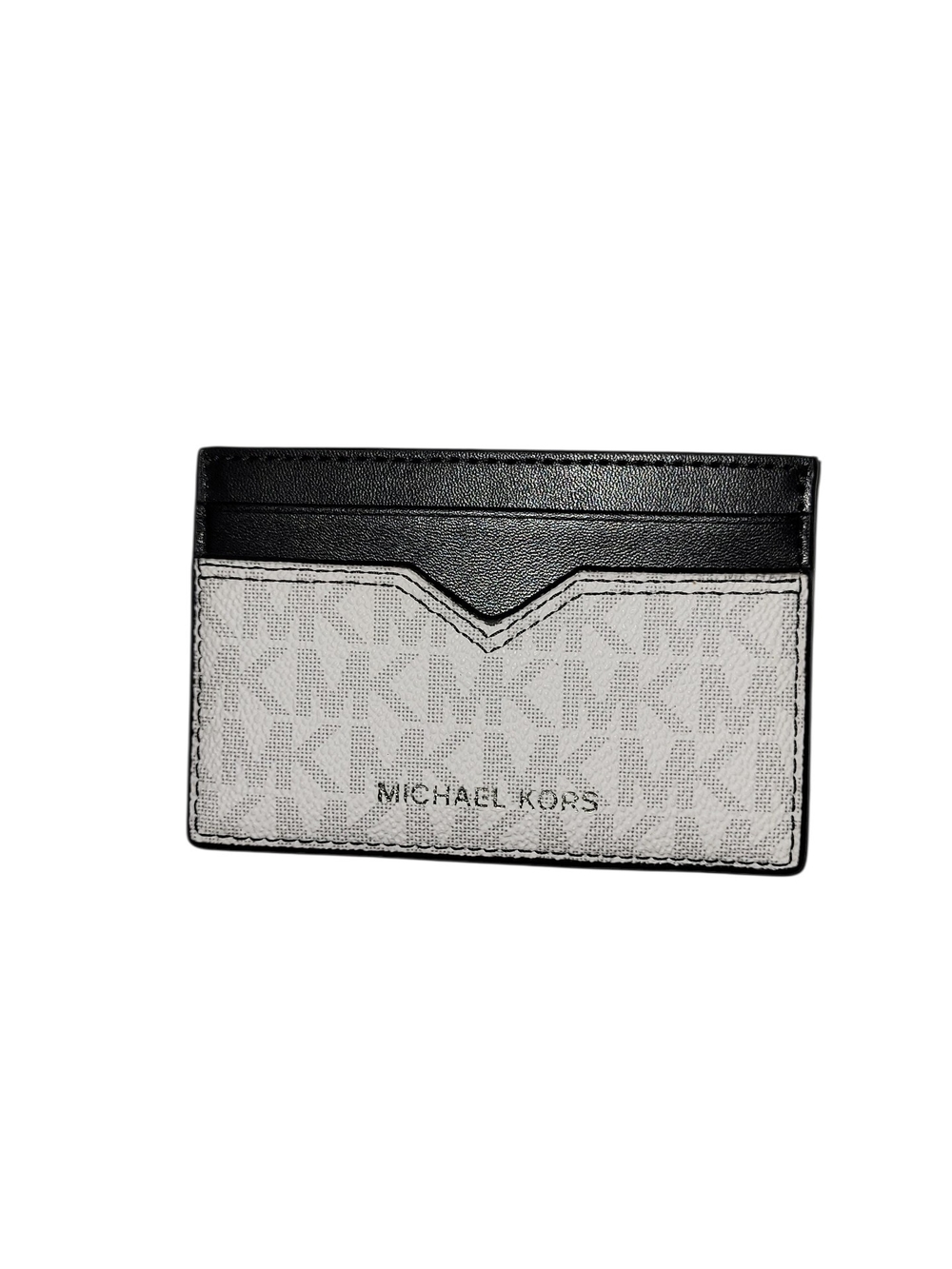Michael Kors Black and White Signature Card Holder